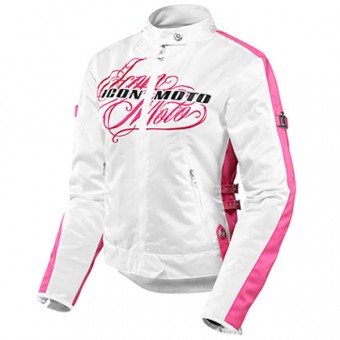 Cazadora moto ICON Hella Street Angel White