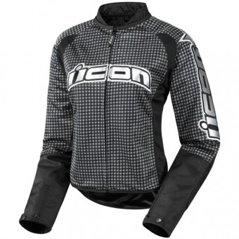 Cazadora moto ICON Hooligan 2 Glam Black