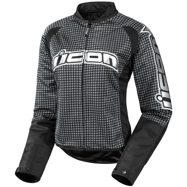 Cazadora moto ICON Hooligan 2 Glam Black