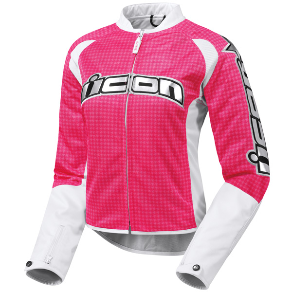 Cazadora moto ICON Hooligan 2 Glam Pink