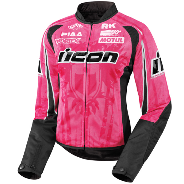 Cazadora moto ICON Hooligan 2 Threshold Pink