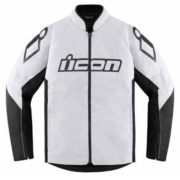 Cazadora moto ICON Hooligan CE White