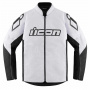 Cazadora moto ICON Hooligan CE White