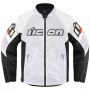 Cazadora moto ICON Mesh AF Leather White