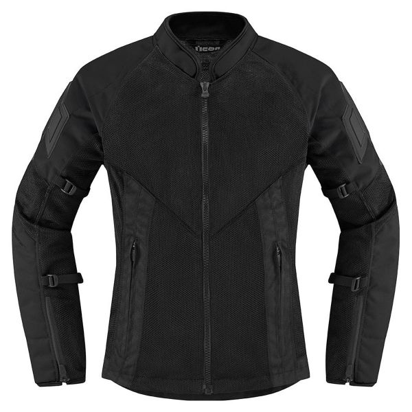 Cazadora moto ICON Mesh AF Woman Black