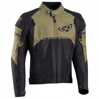 Cazadora moto Ixon Allroad Black Khaki