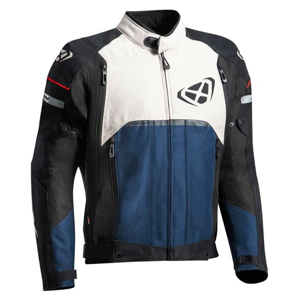 Cazadora moto Ixon Allroad Grege Navy Black