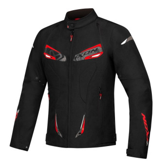 Cazadora moto Ixon Caliber Black White Red
