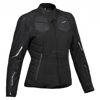 Cazadora moto Ixon Cell Lady Black Silver