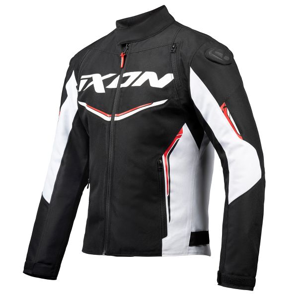 Cazadora moto Ixon Cordolo Black White Red