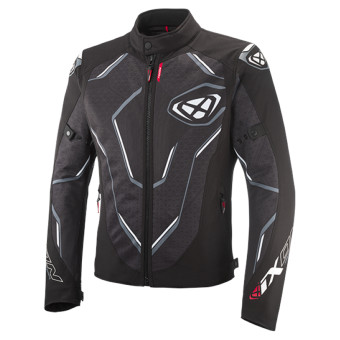 Cazadora moto Ixon Demoniak Black White