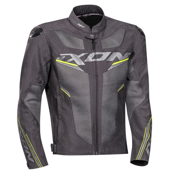 Cazadora moto Ixon Draco Anthracite Grey Bright Yellow Cazadora moto Ixon Draco Anthracite Grey Bright Yellow
