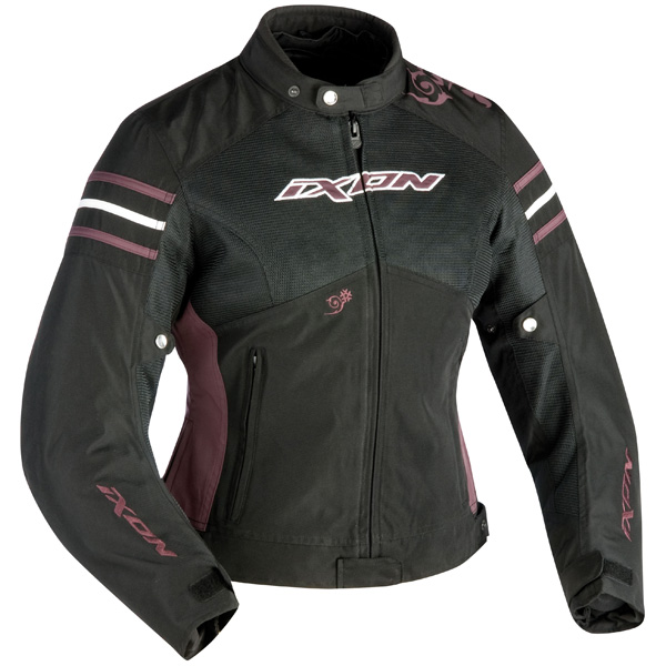 Cazadora moto Ixon Electra Negro Violeta