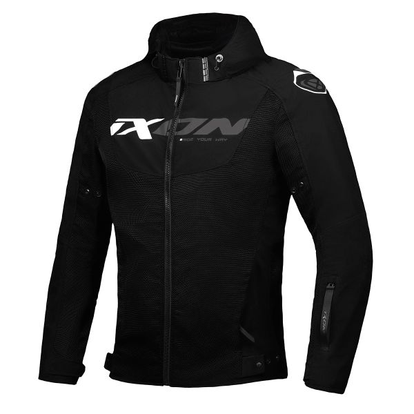 Cazadora moto Ixon Fierce Black Grey White Cazadora moto Ixon Fierce Black Grey White