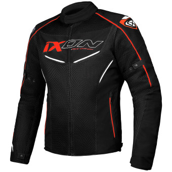 Cazadora moto Ixon Flicker Black White Red