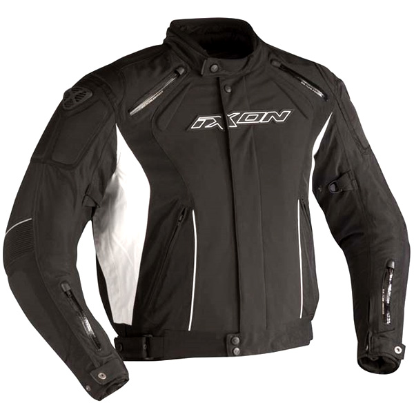 Cazadora moto Ixon Granit Negro Blanco