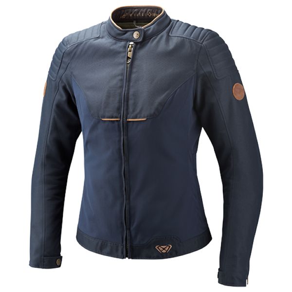 Cazadora moto Ixon Hornet Lady Navy Brown