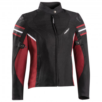 Cazadora moto Ixon Ilana Evo Black Burgundy