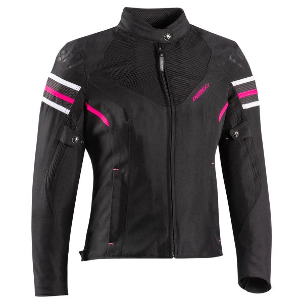 Cazadora moto Ixon Ilana Evo Black Fuchsia