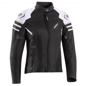 Cazadora moto Ixon Ilana Evo Black White Grey
