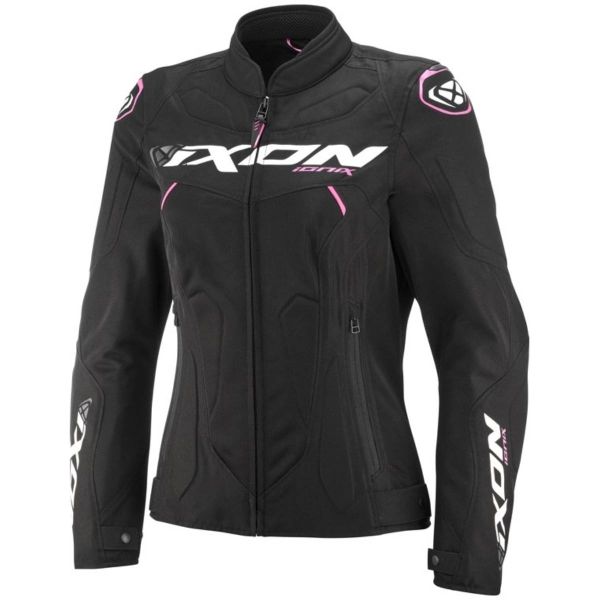 Cazadora moto Ixon Ionix Lady Negro Rosa