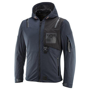 Cazadora moto Ixon M-Quarter Azul marino Negro