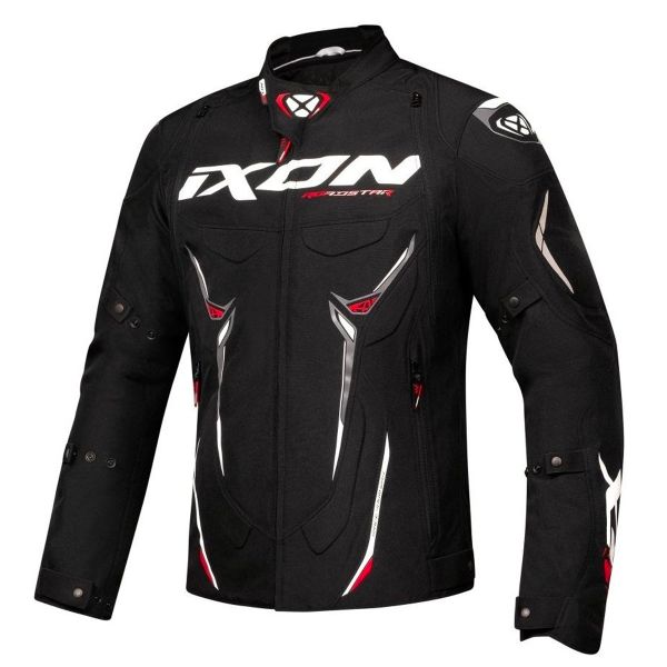 Cazadora moto Ixon Roadstar Black White Red