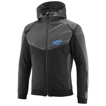 Cazadora moto Ixon Seccin Negro Azul antracita