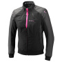 Cazadora moto Ixon Siwa Lady Black Anthracite Pink
