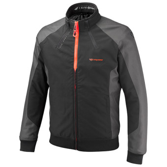 Cazadora moto Ixon Siwa Black Anthracite Bright Red