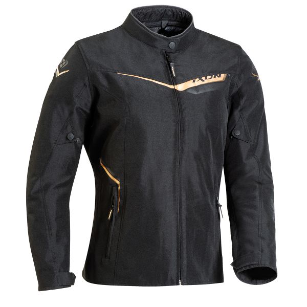 Cazadora moto Ixon Slash C Lady Black Gold