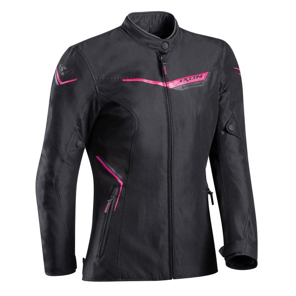 Cazadora moto Ixon Slash Lady Black Fushia