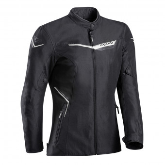 Cazadora moto Ixon Slash Lady Black Silver