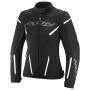 Cazadora moto Ixon Striker 2 Air WP Lady Negro Blanco