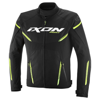 Cazadora moto Ixon Striker 2 Negro Amarillo Brillante