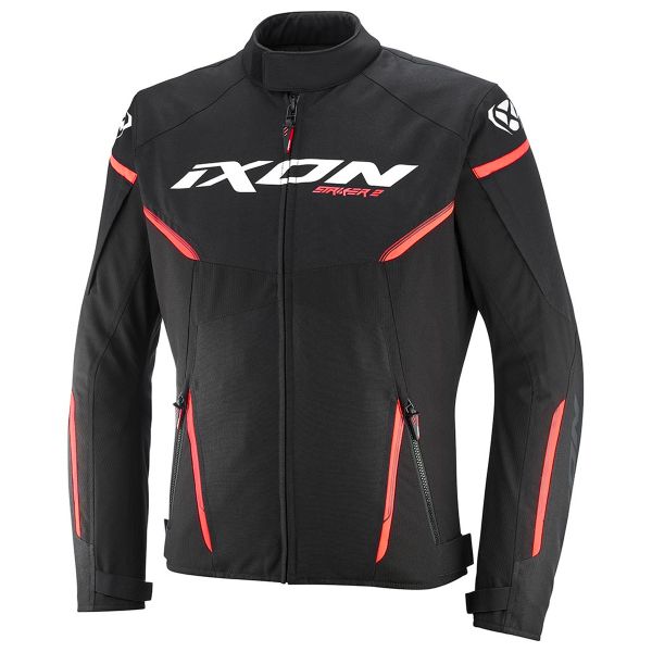 Cazadora moto Ixon Striker 2 Negro Blanco Rojo