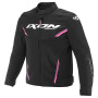 Cazadora moto Ixon Striker 2 Kid Negro Rosa Brillante