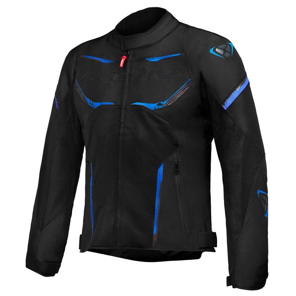 Cazadora moto Ixon Striker Air Black Anthracite Blue