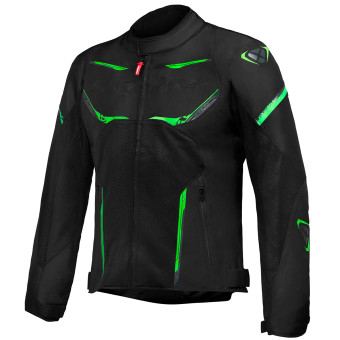 Cazadora moto Ixon Striker Air Black Anthracite Green