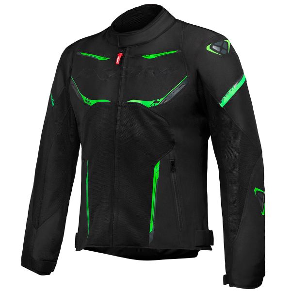 Cazadora moto Ixon Striker Air Black Anthracite Green