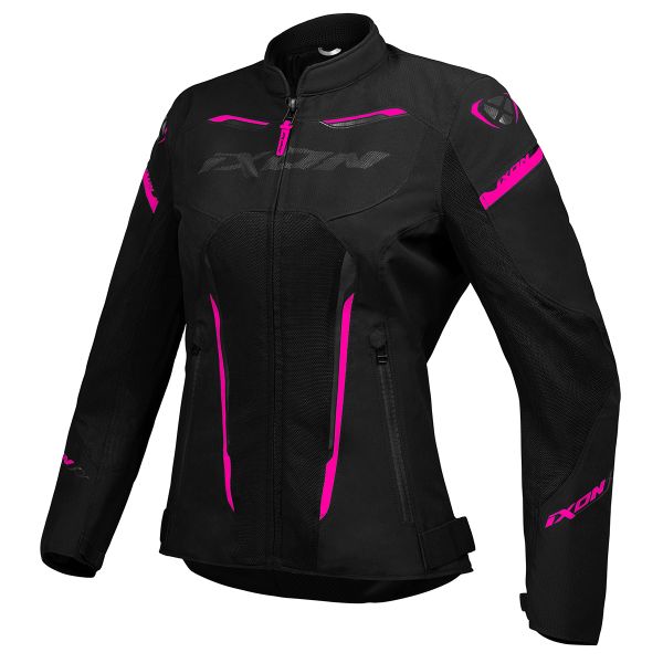 Cazadora moto Ixon Striker Air LD Black Anthracite Fuchsia