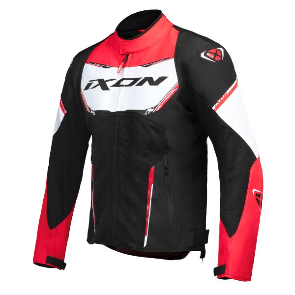 Cazadora moto Ixon Striker Air WP Black White Red