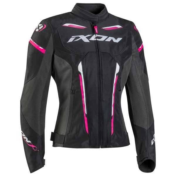 Cazadora moto Ixon Striker Air WPL Black Anthracite Fuchsia