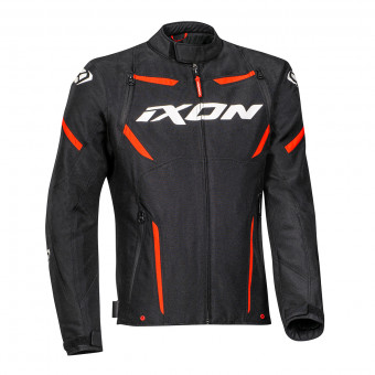 Cazadora moto Ixon Striker Black White Red CE