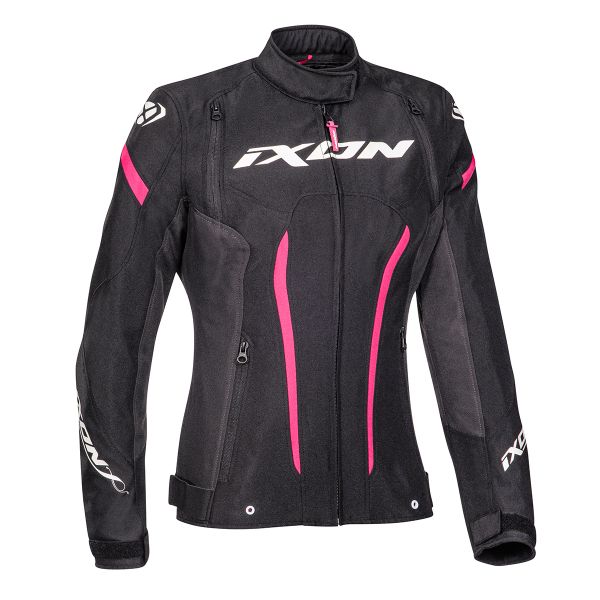 Cazadora moto Ixon Striker Lady Black Anthracite Fushia CE