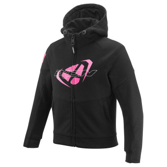 Cazadora moto Ixon Touchdown Kid L Black Bright Pink