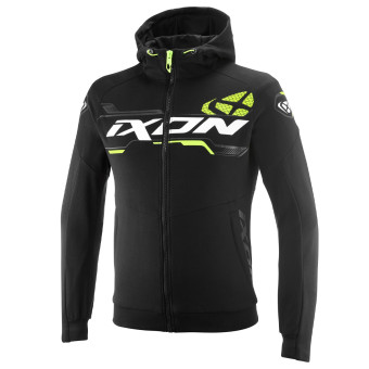 Cazadora moto Ixon Touchdown Ultra Negro Blanco Amarillo Brillante Cazadora moto Ixon Touchdown Ultra Negro Blanco Amarillo Brillante