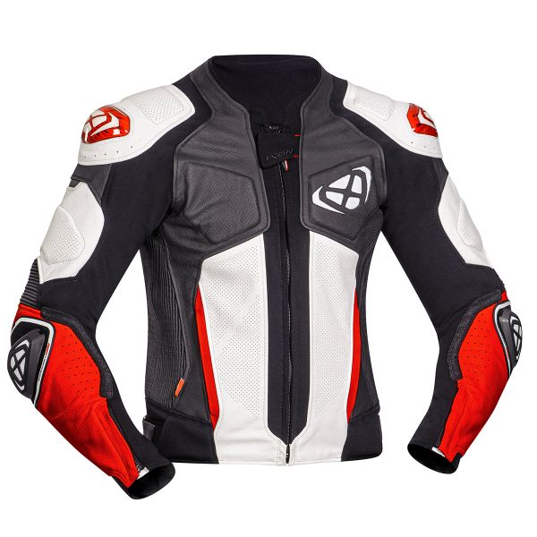 Cazadora moto Ixon Vendetta Jacket Evo Black White Red