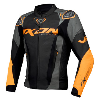 Cazadora moto Ixon Vortex 3 Jacket Black Anthracite Orange