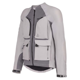 Cazadora moto Knox Camisa Tor Blindada Gris Claro